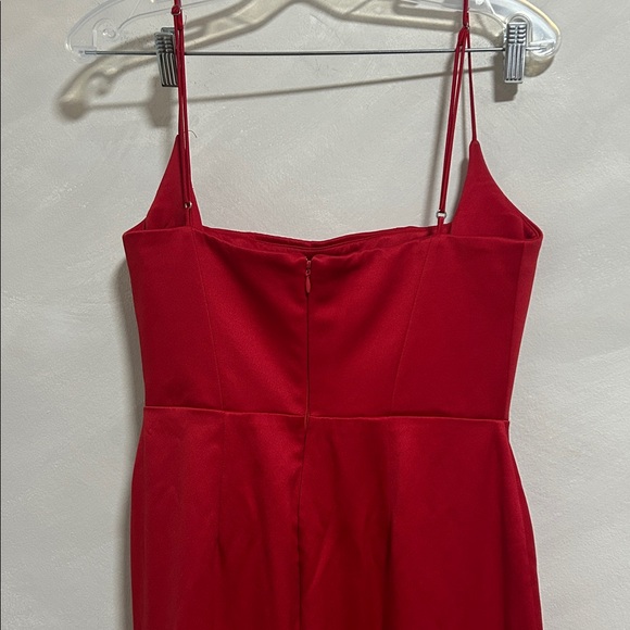 House of CB Olivette dress red size medium corset mermaid maxi satin glam - Picture 3 of 8